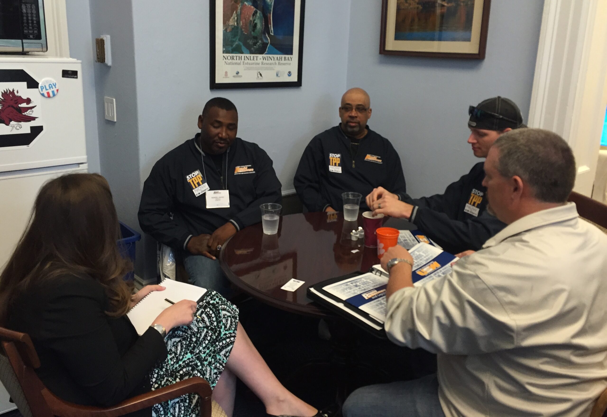 Legislative Director for Rep Tom Rice meets with SC D9 members