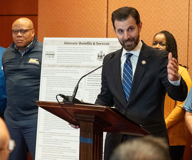 Rep. Chris Deluzio presents the Thomas M. Conway Veterans Access to Resources in the Workplace Act