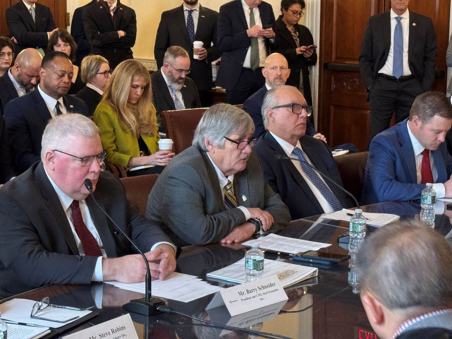USW District 7 Director Mike Millsap testifying at the Congressional Steel Caucus hearing on January 14, 2026.