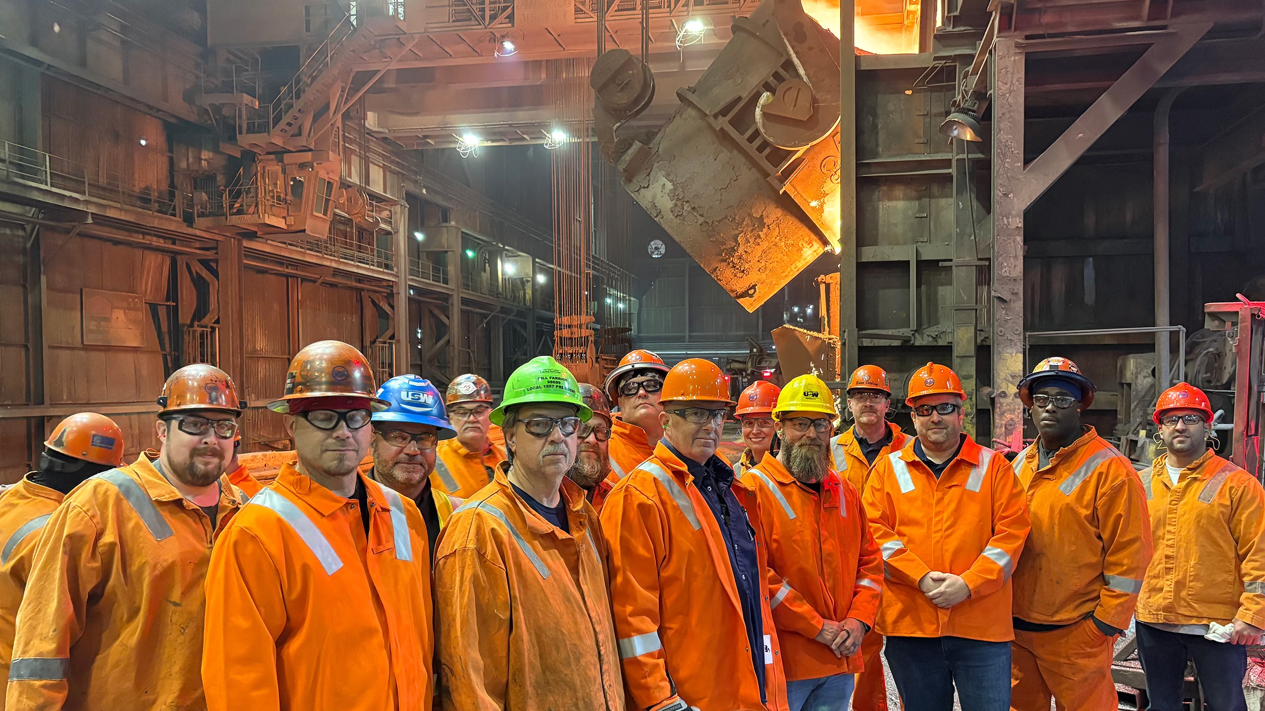 U.S. Steel bargaining is underway, led by USW District 10 Director Bernie Hall who toured U.S. Steel facilities with members earlier this year.